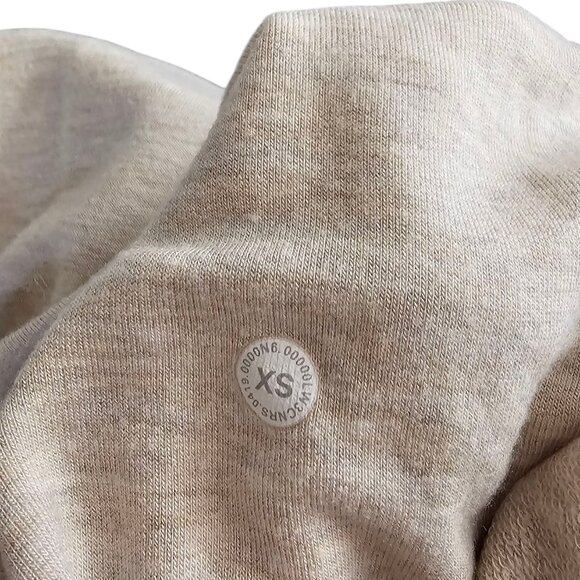 Lululemon Seek Stillness Pullover Heathered Cashew, Modal French Terry, XS - Picture 7 of 9
